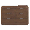 DCB: Teak Brown (1526) 12-Forever 6 Drawer Dresser with Interlocking Drawers - Naturals Collection