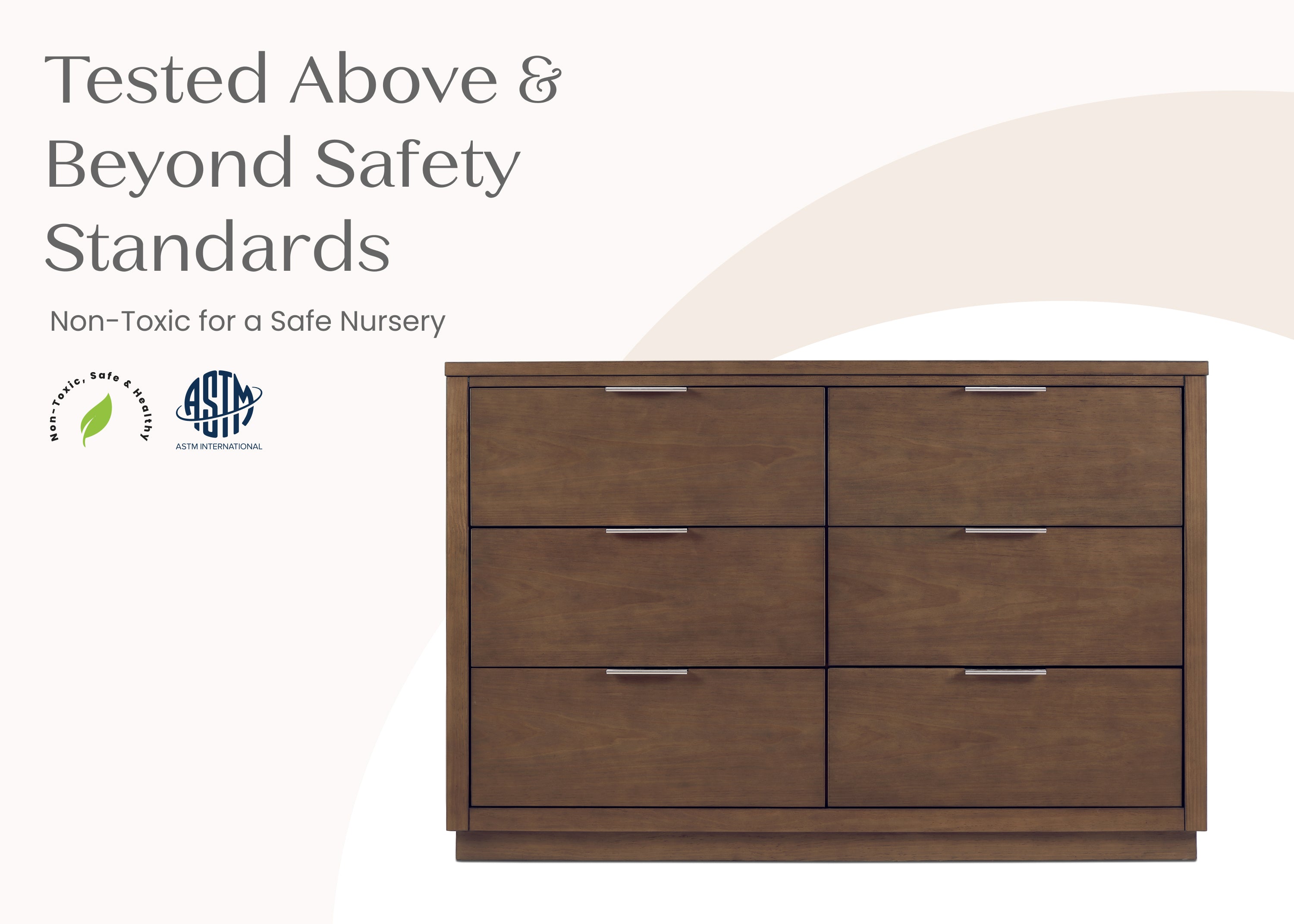 Forever 6 Drawer Dresser with Interlocking Drawers - Naturals