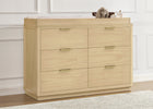 Natural Sandstone (1544) 20-Forever 6 Drawer Dresser with Interlocking Drawers - Naturals Collection