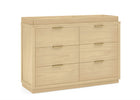 Natural Sandstone (1544) 22-Forever 6 Drawer Dresser with Interlocking Drawers - Naturals Collection