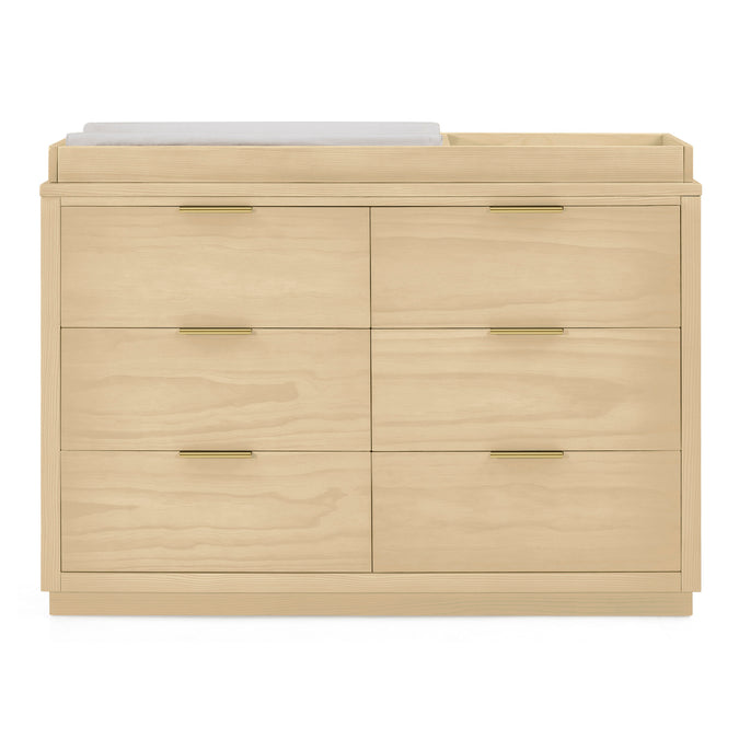DCB: Natural Sandstone (1544) 26-Forever 6 Drawer Dresser with Interlocking Drawers - Naturals Collection