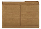 Acorn (755) 18-Forever 6 Drawer Dresser with Changing Top and Interlocking Drawers - Naturals Collection