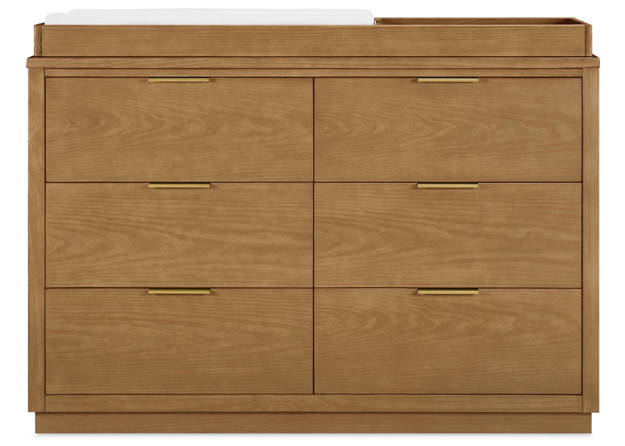 Acorn (755) 18-Forever 6 Drawer Dresser with Changing Top and Interlocking Drawers - Naturals Collection