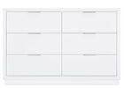 Bianca White (130) 19-Forever 6 Drawer Dresser with Changing Top and Interlocking Drawers - Classic Collection