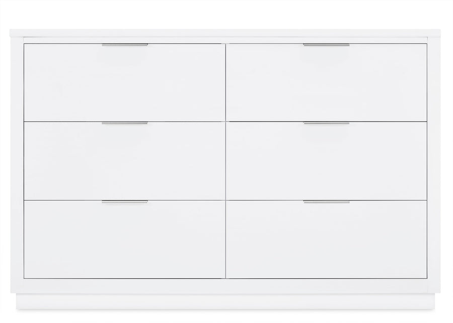 Bianca White (130) 19-Forever 6 Drawer Dresser with Changing Top and Interlocking Drawers - Classic Collection