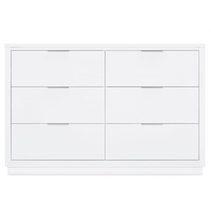 DCB: Bianca White (130) 23-Forever 6 Drawer Dresser with Changing Top and Interlocking Drawers - Classic Collection