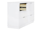 Bianca White (130) 20-Forever 6 Drawer Dresser with Changing Top and Interlocking Drawers - Classic Collection