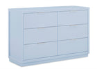 Cloud Blue (1528) 16-Forever 6 Drawer Dresser with Interlocking Drawers - Classic Collection