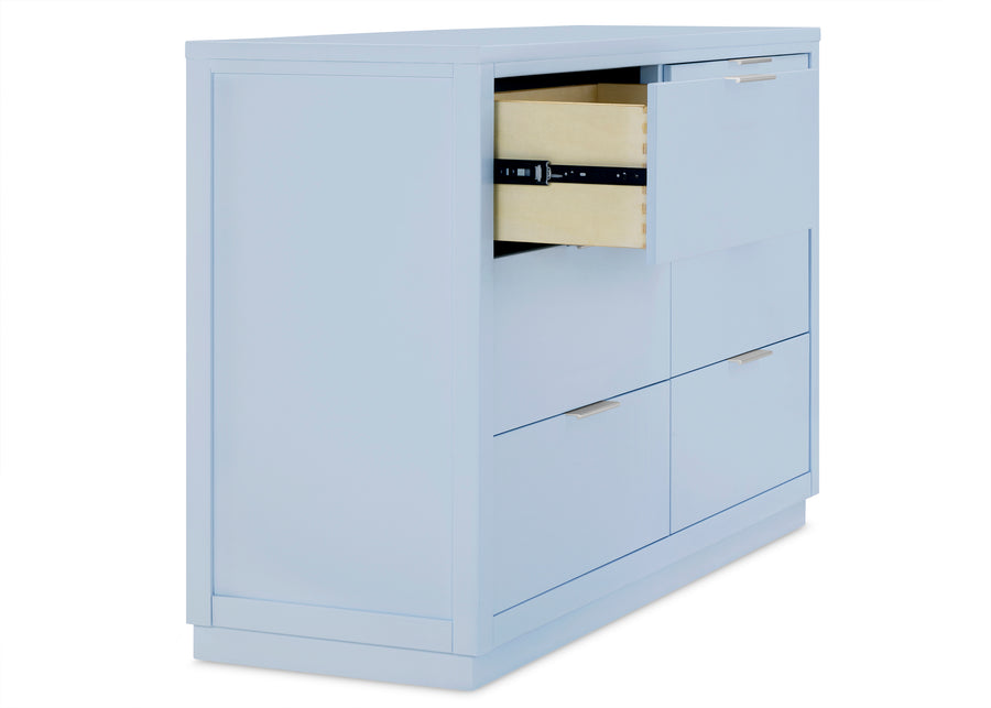 Cloud Blue (1528) 12-Forever 6 Drawer Dresser with Interlocking Drawers - Classic Collection