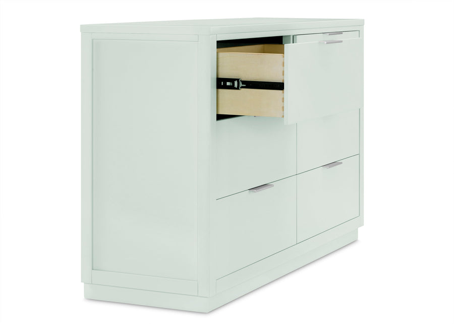 Light Sage (389) 12-Forever 6 Drawer Dresser with Changing Top and Interlocking Drawers - Classic Collection