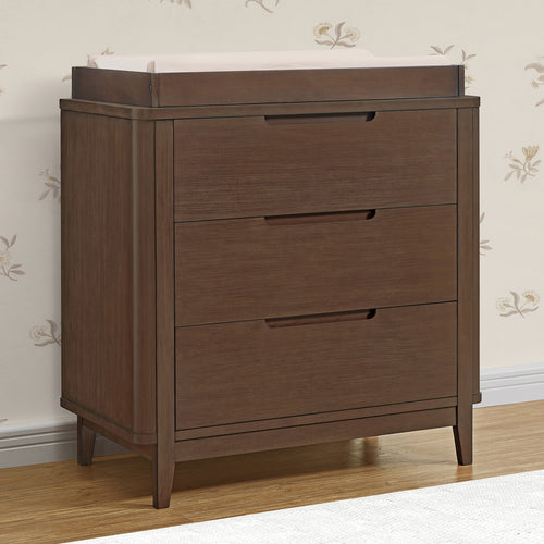 Noah 3 Drawer Dresser with Changing Top and Interlocking Drawers