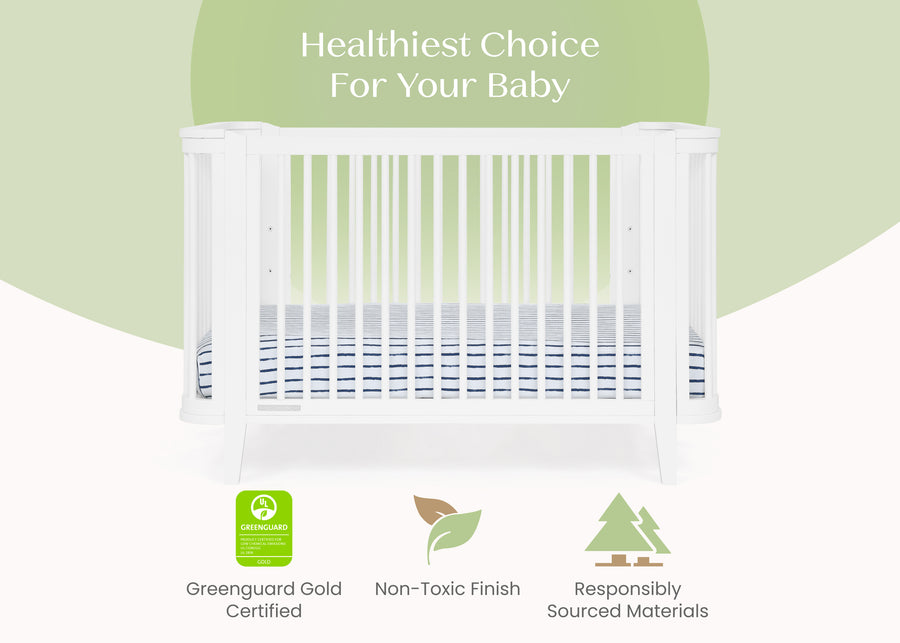 Bianca White (130) 4-Noah 4-in-1 Convertible Crib