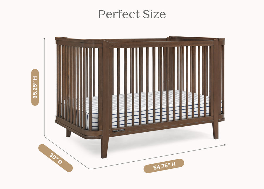 Teak Brown (1526) 32-Noah 4-in-1 Convertible Crib