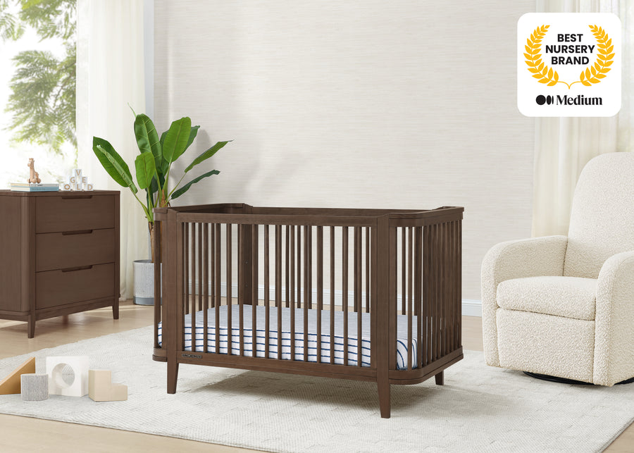 Teak Brown (1526) 27-Noah 4-in-1 Convertible Crib