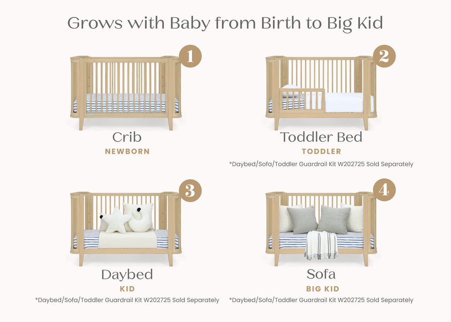 Natural Sandstone (1544) 18-Noah 4-in-1 Convertible Crib