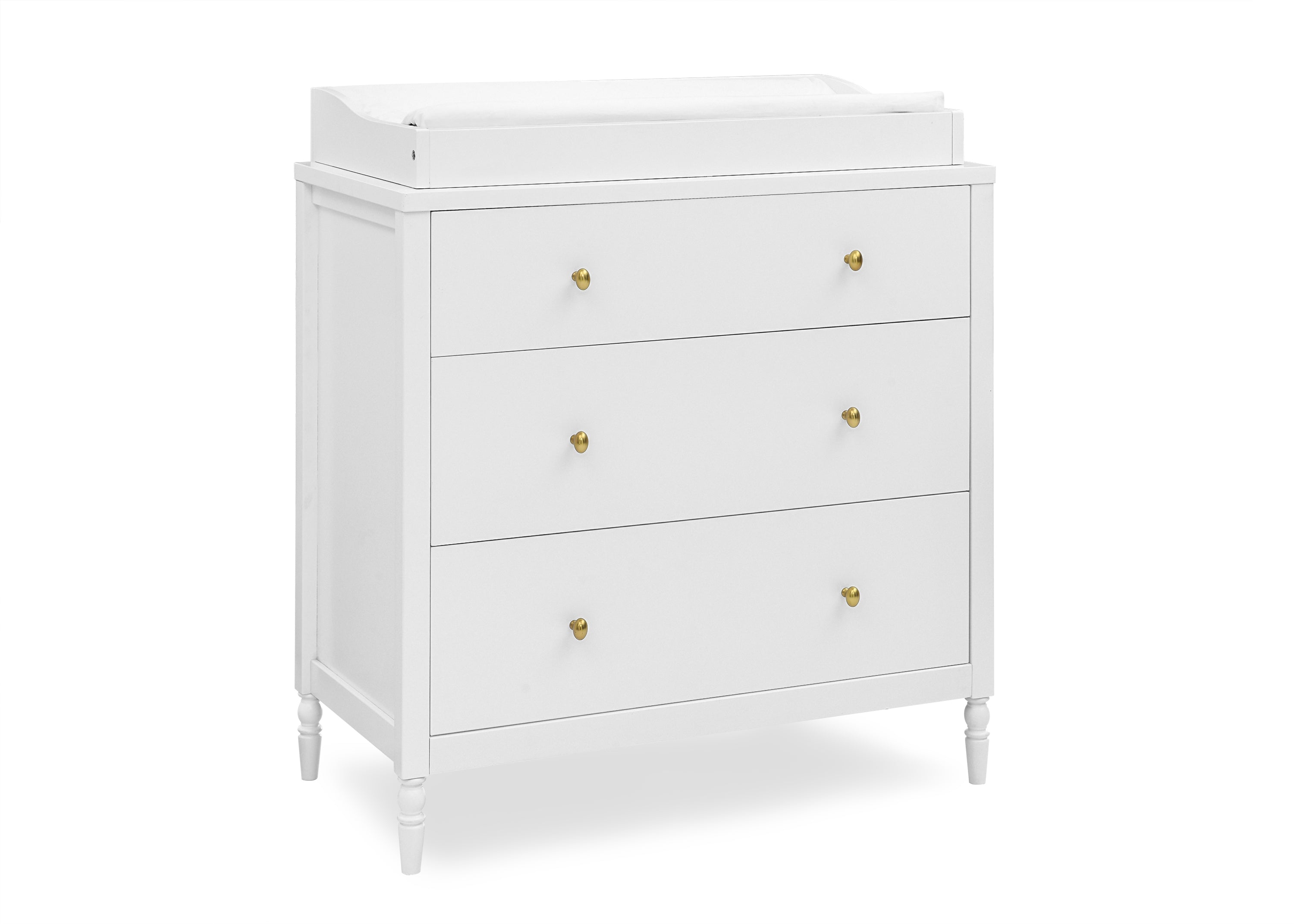 Serena 3 Drawer Dresser with Changing Top and Interlocking