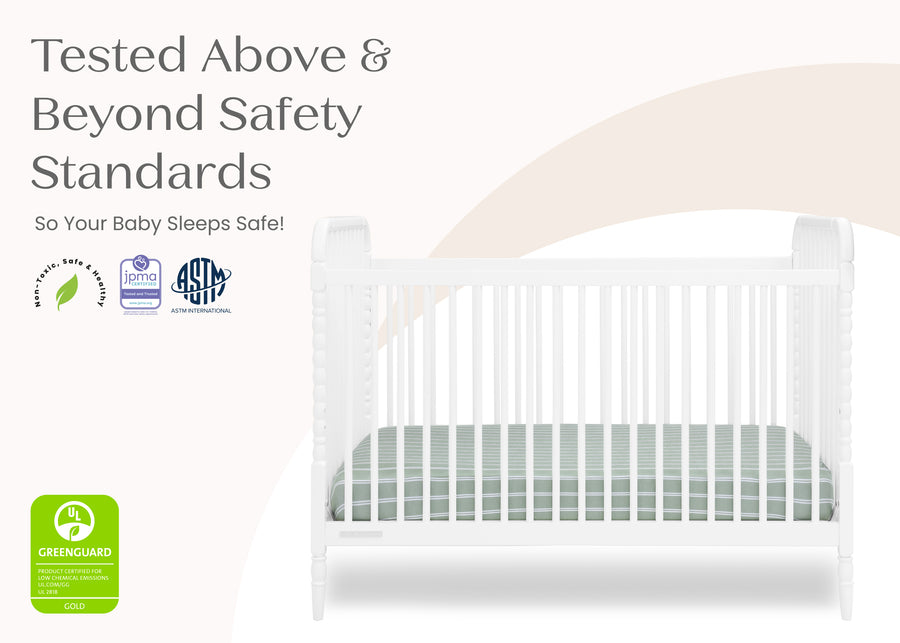 Bianca White (130) 8-Serena 4-in-1 Convertible Crib