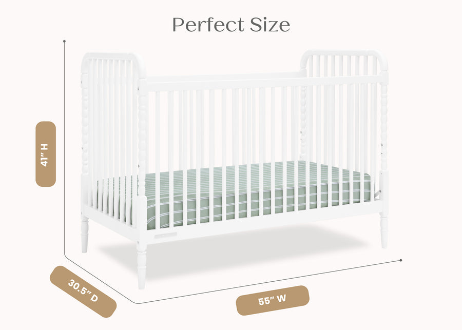 Bianca White (130) 7-Serena 4-in-1 Convertible Crib