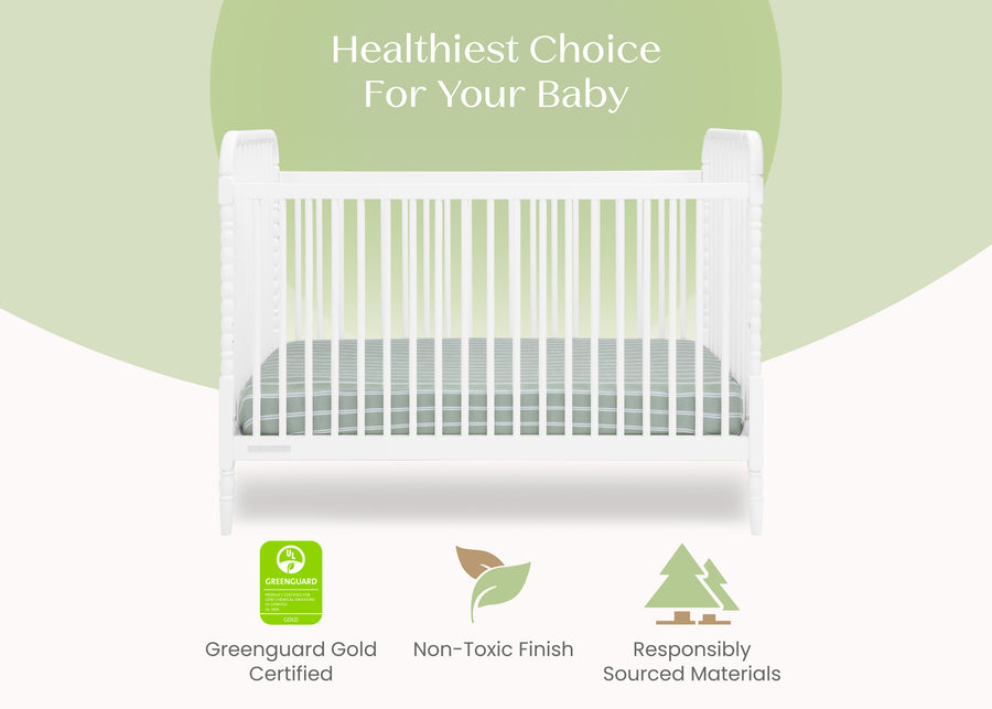 Bianca White (130) 4-Serena 4-in-1 Convertible Crib