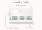 Bianca White (130) 6-Serena 4-in-1 Convertible Crib