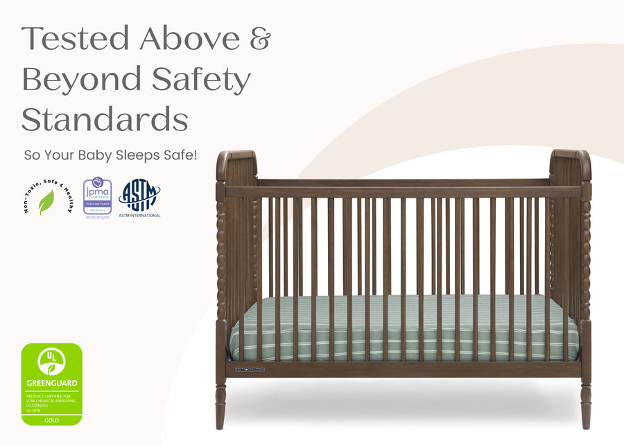 Teak Brown (1526) 39-Serena 4-in-1 Convertible Crib