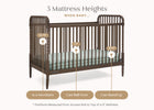 Teak Brown (1526) 36-Serena 4-in-1 Convertible Crib