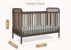 Teak Brown (1526) 38-Serena 4-in-1 Convertible Crib