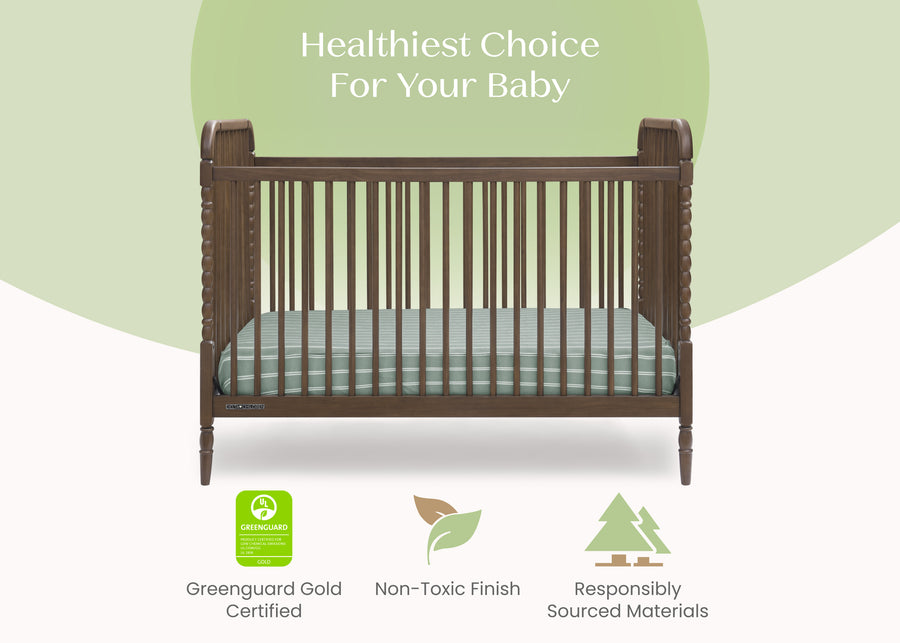 Teak Brown (1526) 35-Serena 4-in-1 Convertible Crib