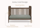 Teak Brown (1526) 37-Serena 4-in-1 Convertible Crib