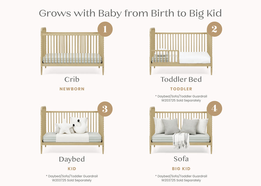 Natural Sandstone (1544) 19-Serena 4-in-1 Convertible Crib