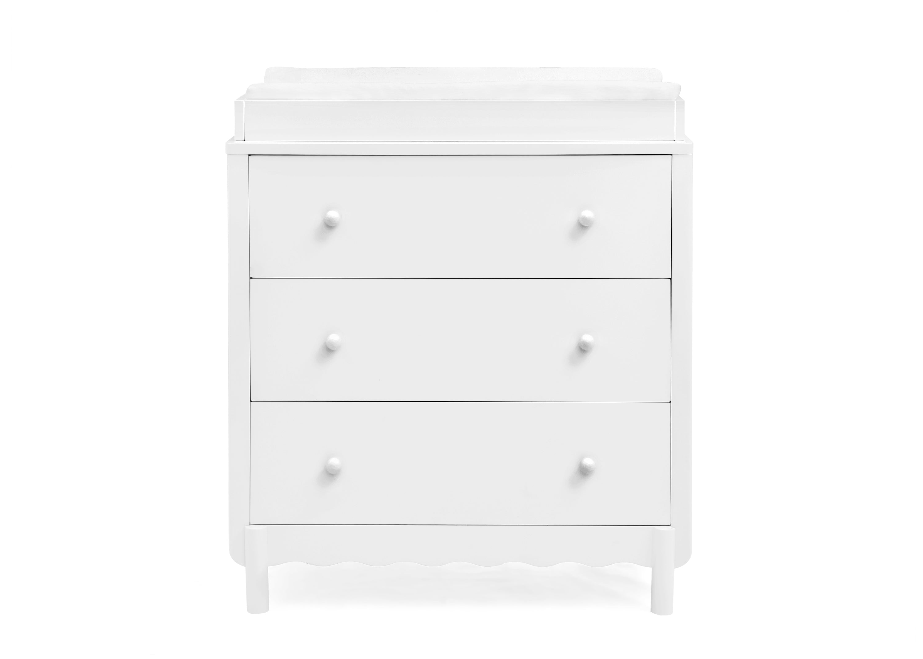 William 3 Drawer Dresser with Changing Top and Interlocking