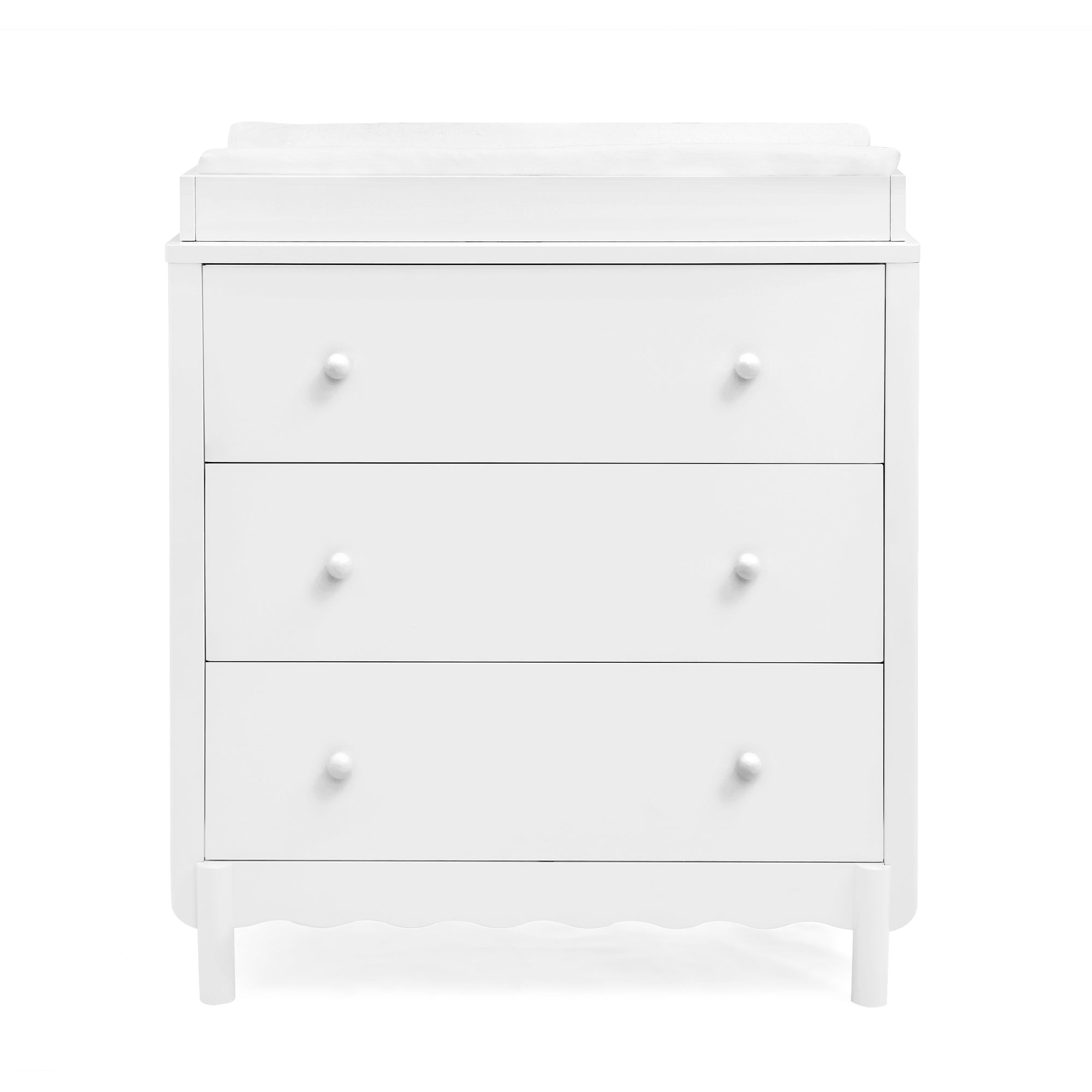 draw drawers レオタードパイルTシャツ　ホワイト　白　アイボリー Noah 3 Drawer Dresser with Changing Top and Interlocking