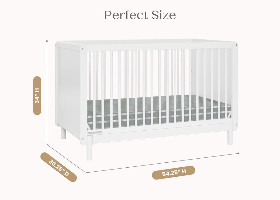 Bianca White (130) 22-William 4-in-1 Convertible Crib - Greenguard Gold Certified