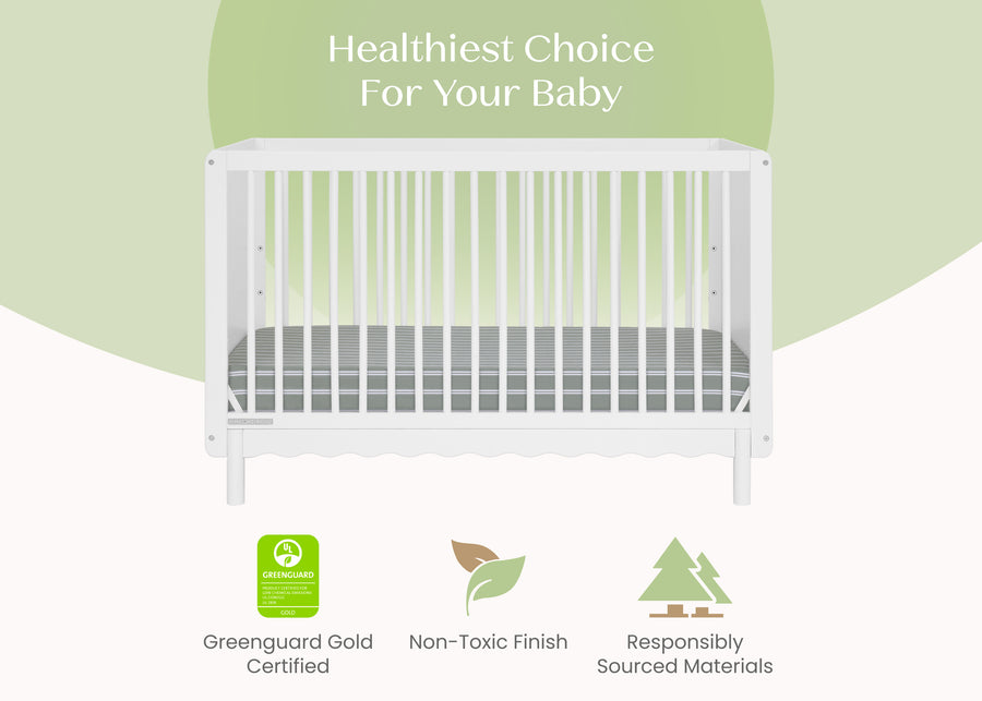 Bianca White (130) 19-William 4-in-1 Convertible Crib - Greenguard Gold Certified