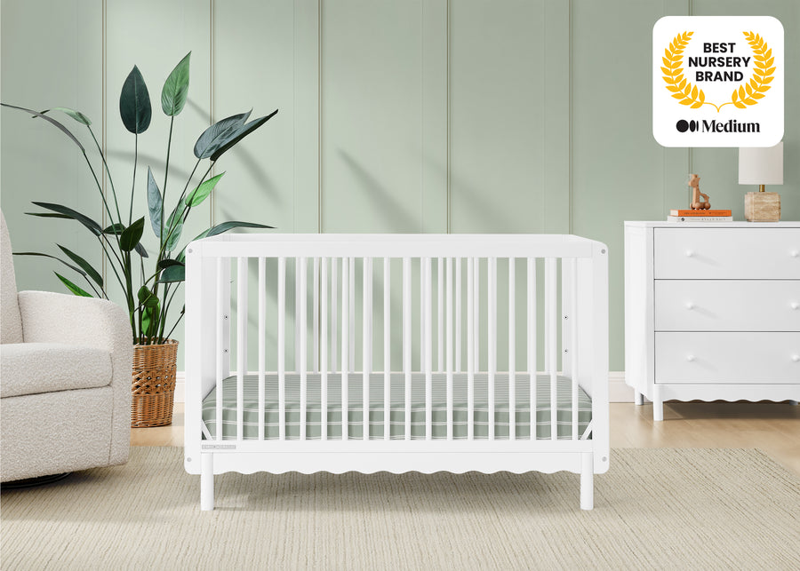 Bianca White (130) 17-William 4-in-1 Convertible Crib - Greenguard Gold Certified