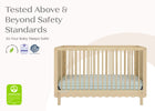 Natural Sandstone (1544) 8-William 4-in-1 Convertible Crib - Greenguard Gold Certified