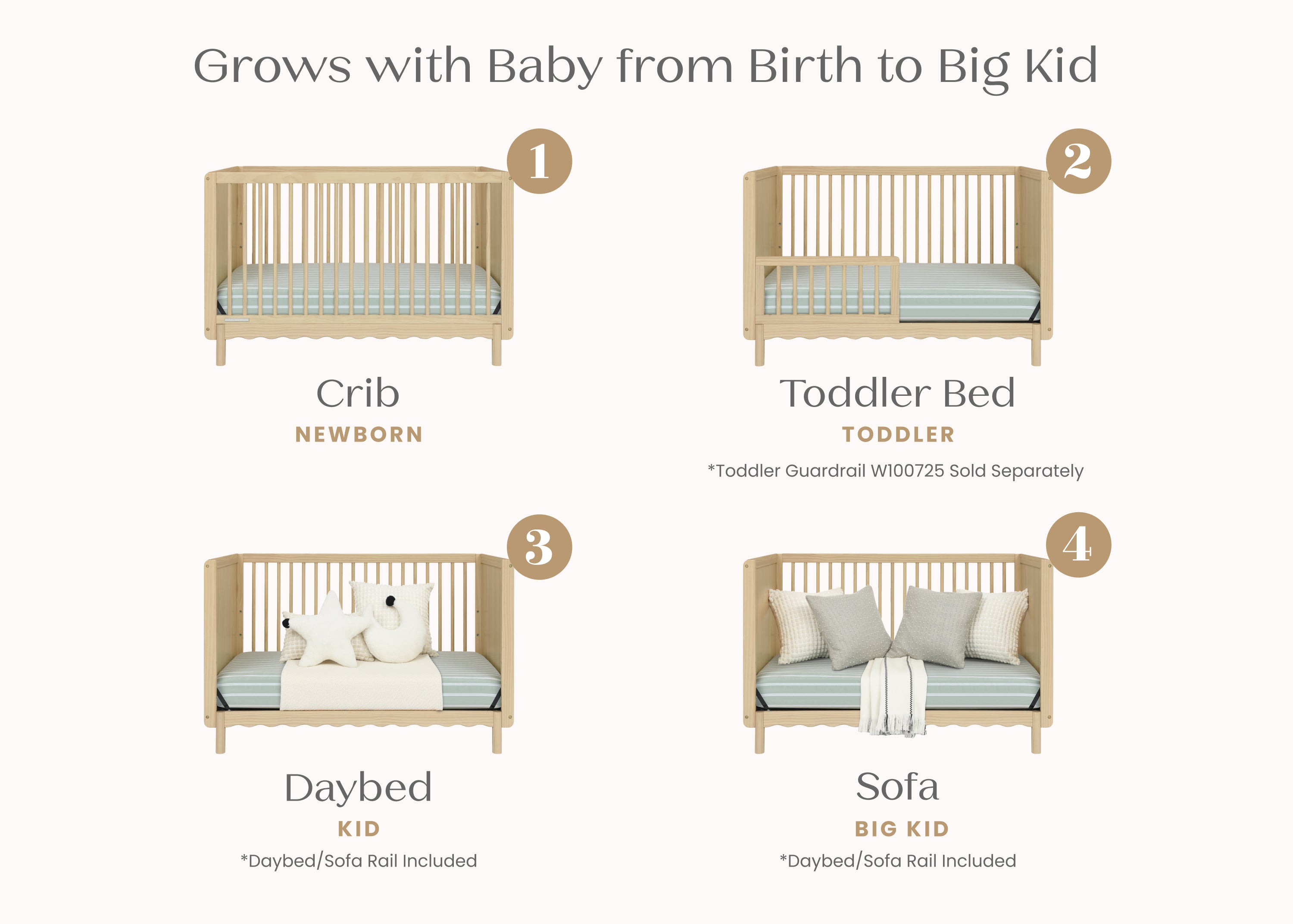 William 4-in-1 Convertible Crib - Greenguard Gold Certified