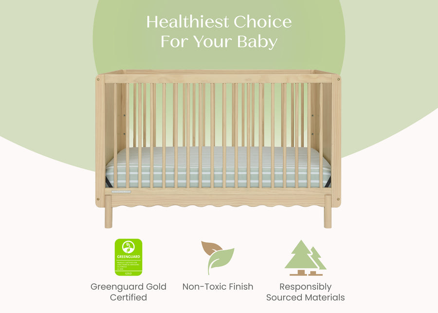 Natural Sandstone (1544) 4-William 4-in-1 Convertible Crib - Greenguard Gold Certified