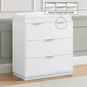 Forever 4 Drawer Dresser with Changing Top and Interlocking Drawers - Classic Collection 18-Forever 4 Drawer Dresser with Changing Top and Interlocking Drawers - Classic Collection