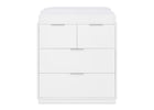 Bianca White (130) 103-Forever 4 Drawer Dresser with Changing Top and Interlocking Drawers - Naturals Collection