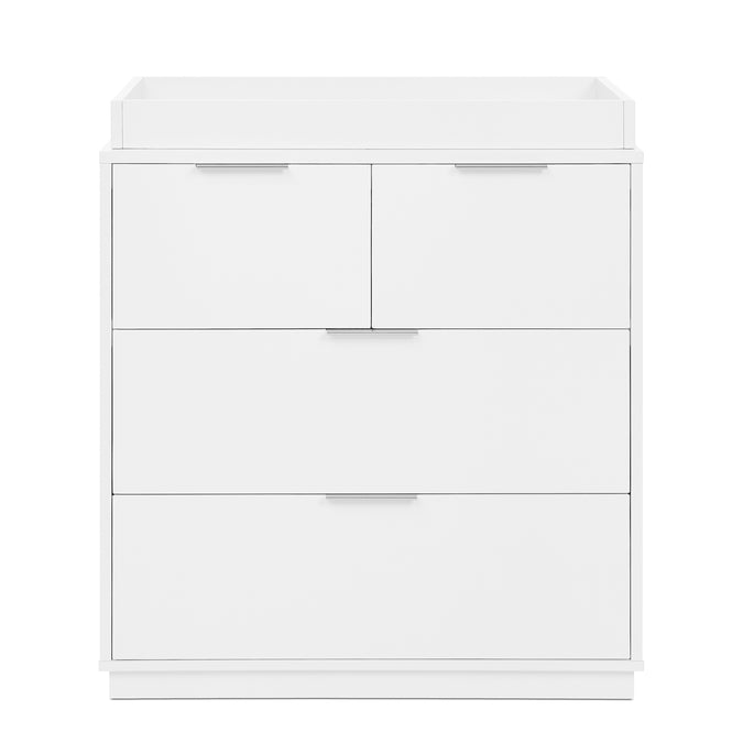 DCB: Bianca White (130) 108-Forever 4 Drawer Dresser with Changing Top and Interlocking Drawers - Naturals Collection