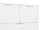 Bianca White (130) 107-Forever 4 Drawer Dresser with Changing Top and Interlocking Drawers - Naturals Collection