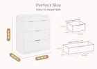 Bianca White (130) 5-Forever 4 Drawer Dresser with Changing Top and Interlocking Drawers - Classic Collection