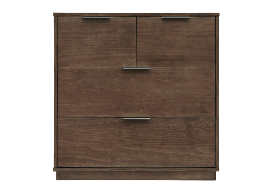 Teak Brown (1526) 29-Forever 4 Drawer Dresser with Changing Top and Interlocking Drawers - Naturals Collection