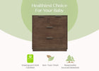 Teak Brown (1526) 21-Forever 4 Drawer Dresser with Changing Top and Interlocking Drawers - Naturals Collection