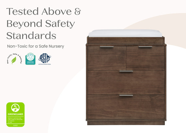 brown nursery dresser Forever 6 Drawer Dresser with Interlocking Drawers - Naturals Collecti