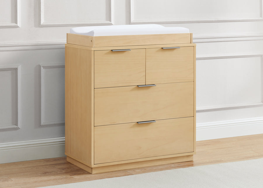 Natural Sandstone (1544) 35-Forever 4 Drawer Dresser with Changing Top and Interlocking Drawers - Naturals Collection
