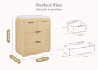 Natural Sandstone (1544) 39-Forever 4 Drawer Dresser with Changing Top and Interlocking Drawers - Naturals Collection