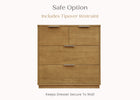 Acorn (755) 7-Forever 4 Drawer Dresser with Changing Top and Interlocking Drawers - Naturals Collection