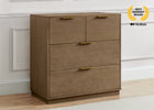 Aged Oak (845) 81-Forever 4 Drawer Dresser with Changing Top and Interlocking Drawers - Naturals Collection
